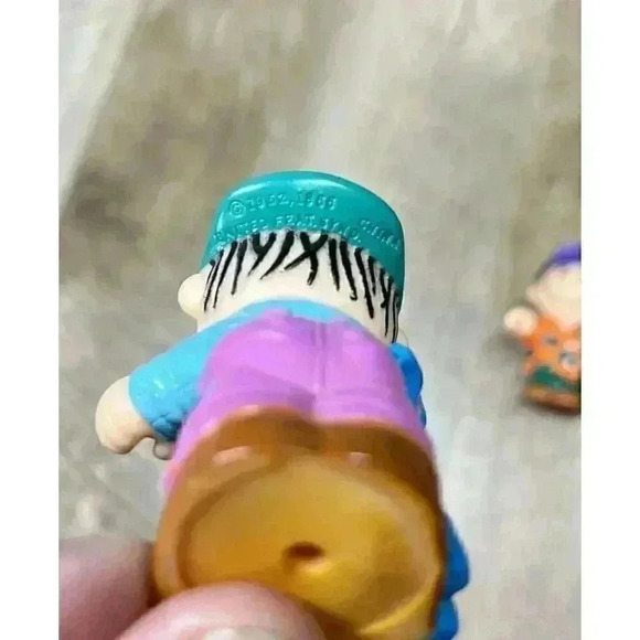 Vtg McDonalds Happy Toy 1989 Peanuts Charlie Brown & Linus Wheelbarrow Lot of 6 - Picture 4 of 4